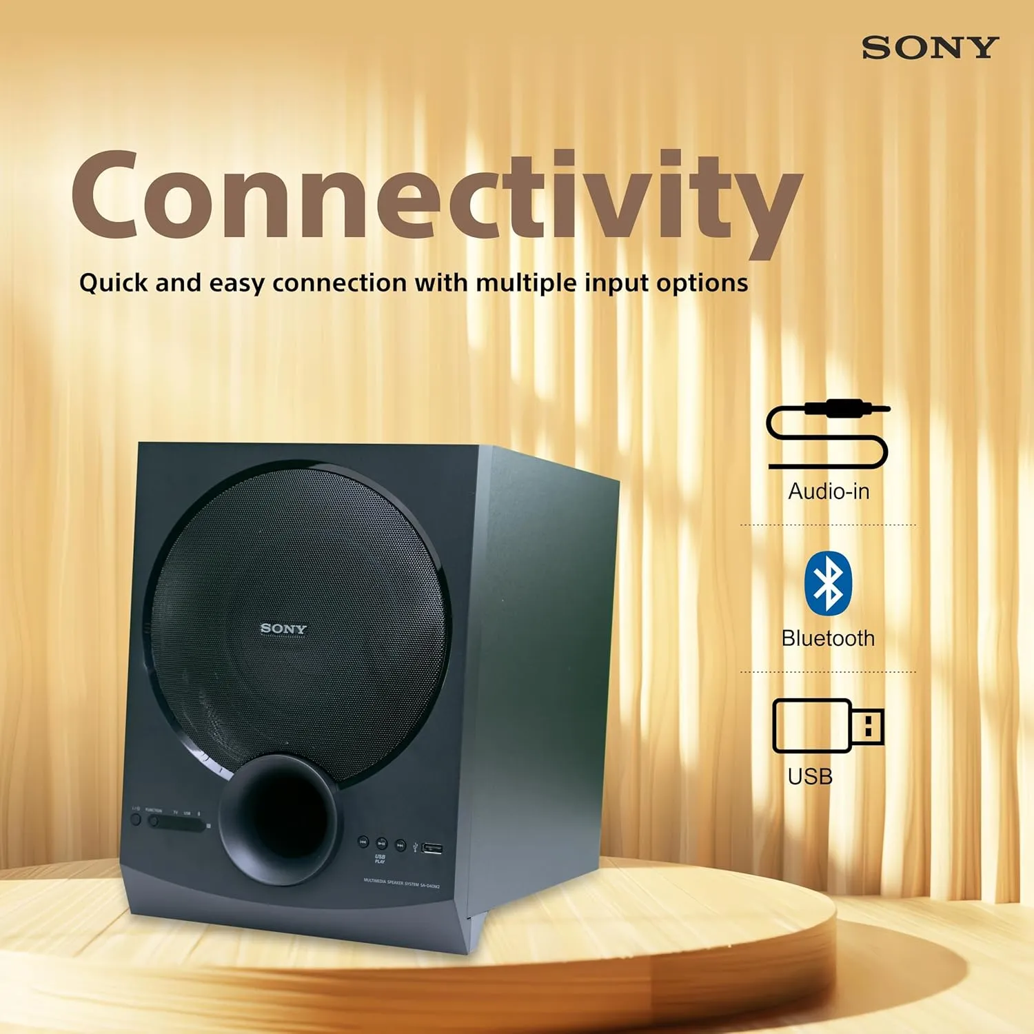 Satellite Speakers Home Theater Bluetooth Speaker System Sony