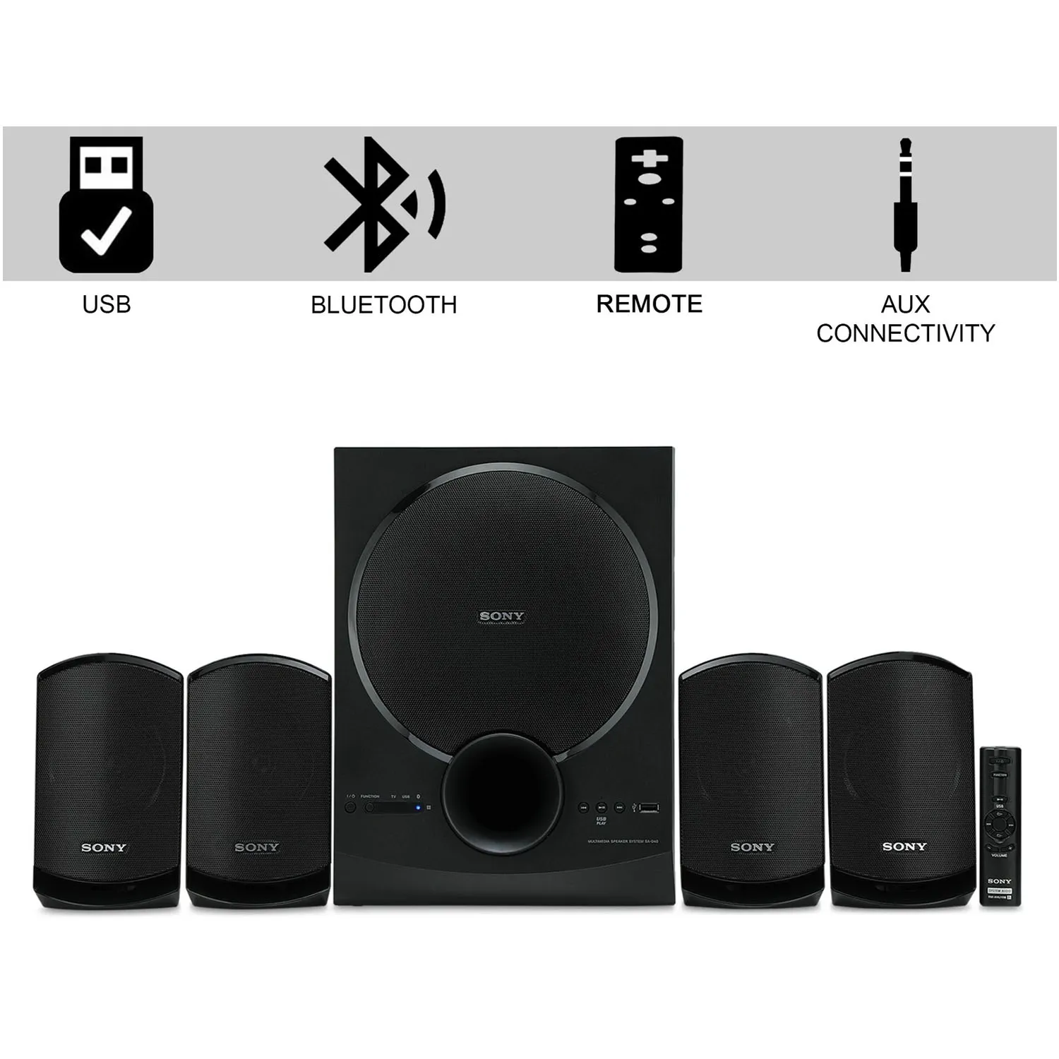 Subwoofer Sony Max Home Theater Price List Buy Sony 80 Watts, Channel Home  Theatre, Black, SA-D40 Home
