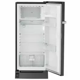 Liebherr DFBBSD 1925, 191L 4 Star Pure Single-door refrigerator with iCoolTouch UI, Foot Pedal, Base Drawer, 20 Years Warranty on Compressor, Black Steel