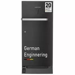 Liebherr DFBBSD 1925, 191L 4 Star Pure Single-door refrigerator with iCoolTouch UI, Foot Pedal, Base Drawer, 20 Years Warranty on Compressor, Black Steel
