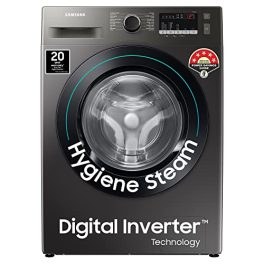 Samsung 9 kg 5 Star Digital Inverter Motor Fully Automatic Front Load Washing Machine WW90T4040CX1TL Hygiene Steam Inox 0