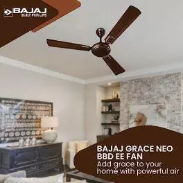 Bajaj Grace Neo BBD EE 1200mm Timber Golden Ceiling Fan 0 0