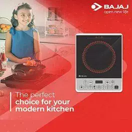 Bajaj Majesty ICX Pearl 1900W Induction Cooktop with Pan sensor and Voltage Pro Technology Black 0 1