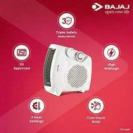 Bajaj Majesty RX10 2000 Watts Heat Convector Room Heater White ISI Approved 0 2