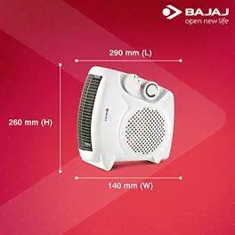 Bajaj Majesty RX10 2000 Watts Heat Convector Room Heater White ISI Approved 0 4