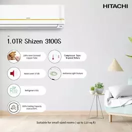 Hitachi SPLIT AC 10 Ton HITACHI SHIZEN 3100S INVERTER R32 RAPG312HFEOZ1 Gold 0 0