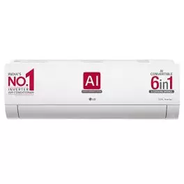 LG 1 Ton 4 Star AI DUAL Inverter Split AC Copper AI Convertible 6 in 1 Cooling HD Filter with Anti Virus Protection 2023 Model RS Q13JNYE White 0