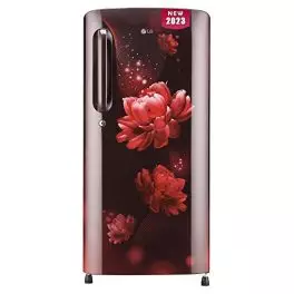 LG 185 L 3 Star Direct Cool Single Door Refrigerator GL B201ASCD Scarlet Charm Moist N Fresh 0