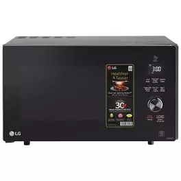 LG 28 L Convection Charcoal Microwave Oven MJEN286UF Black Heart Friendly Recipes 0