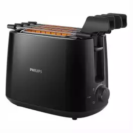 PHILIPS 600W - Pop Up Toaster, Black Color www.dynamicdistributors.in