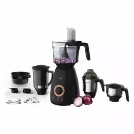 PHILIPS Avance Collection 750 W Mixer Grinder with 4 Jars, Black Color (HL7707 00)