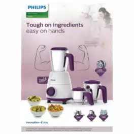 PHILIPS Daily Collection Mixer Grinder 500 W with 3 Jars 11