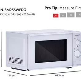 Panasonic 20L Solo Microwave OvenNN SM255WFDGWhite 0 0