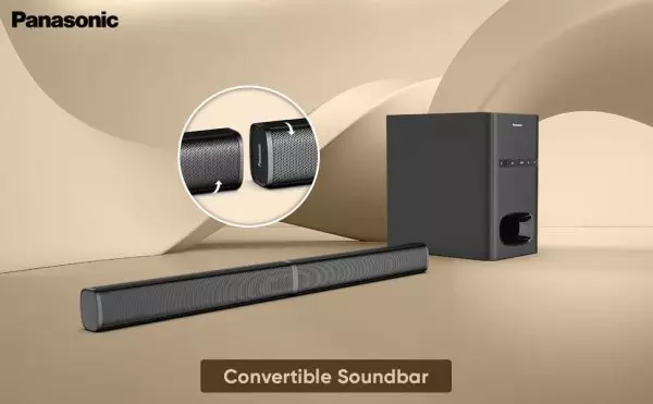 Panasonic Sc Ht260Gw K 80 W 21 Ch USB Auxiliary Multimedia Speaker System with Convertible Soundbar and Multi Connectivity Option Black 0 1