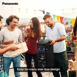 Panasonic Sc Ua30Gw K 300W Bluetooth Usb Wireless Party Speakers Black 0 1