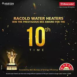 Racold CDR 15Litres Vertical 5 Star Water Heater 0 3