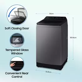 Samsung 10 Kg 5 Star Wi Fi Enabled Inverter Fully Automatic Top Loading Washing Machine WA10BG4546BDTL Versailles Gray Ecobubble 0 1