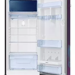 Samsung 215L 5 Star Inverter Direct Cool Single Door Digi Touch Refrigerator RR23C2F359RHLParadise Bloom Purple Base Stand Drawer 2023 Model 0 0