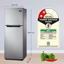 Samsung 236 L 2 Star Digital Inverter Frost Free Double Door Refrigerator RT28C3032GSHL Gray Silver 2023 Model 0 3