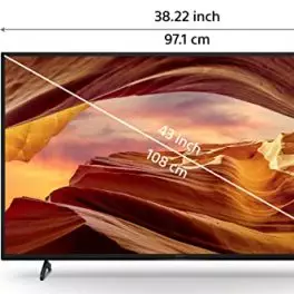 Sony Bravia 108 cm 43 inches 4K Ultra HD Smart LED Google TV KD 43X75L Black 0 5