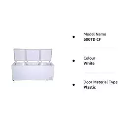 Voltas 600TD CF Metal Top Plastic Top Door Chest Freezer 600 Liters White 0 1