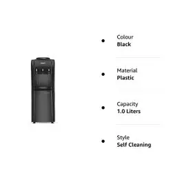 Voltas Plastic Pearl Water Dispenser Standard Size Black 0 0