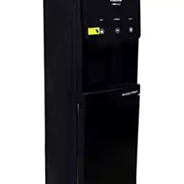 Voltas Spring R Water Dispenser with Three Temperature Tap and Small Refrigerator Black Color 0 3
