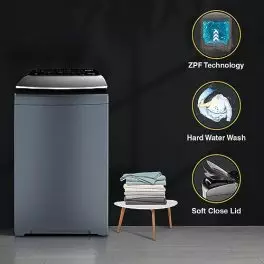 Whirlpool 9 Kg 5 Star Bloomwash Pro Fully Automatic Top Loading Washing Machine Built In Heater 360 BW PRO 570 H 90 MIDNIGHT GREY 10YMW 0 3