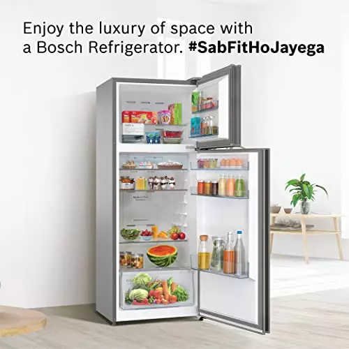 Buy Bosch 243L 3 Star Frost Free Refrigerator (CTC27S031I, Silver Inox) -  Double Door Refrigerator Online - Dynamic Distributors