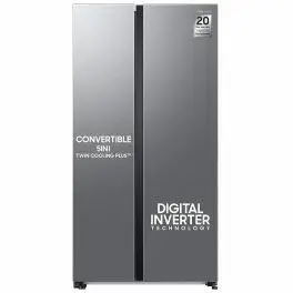Samsung 653L Side By Side Refrigerator (RS76CG8113SLHL, Clean Steel)