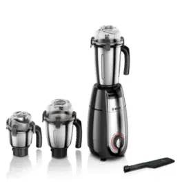 Bosch MGM8836MIN, 1000 Watt 3 Jar Mixer Grinder with 100% Copper Ball Bearing Motor and 30 Minutes Motor Rating, Black