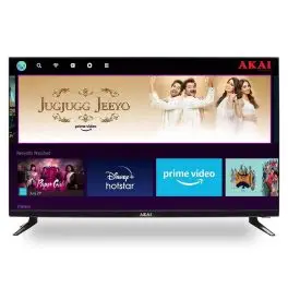 AKAI 32 Inch Smart TV (AKLT32S-FL1Y9P, Black)