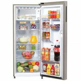 Haier 190 Litre 3 Star Single Door Refrigerator, Steel (HRD2103BIS)