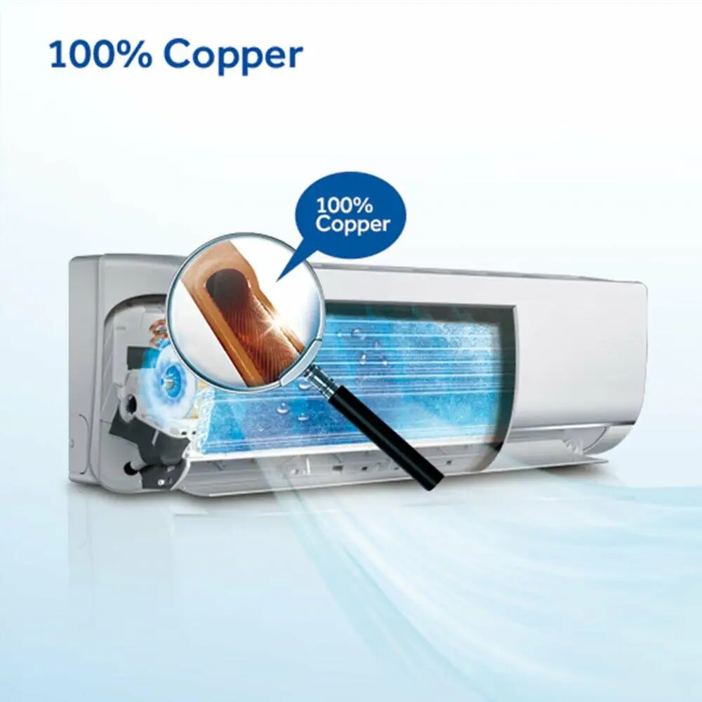 Haier HS13C-TQ3BN 1 Ton 3 Star Inverter AC with Supersonic Cooling & 7-in-1 Convertible, White