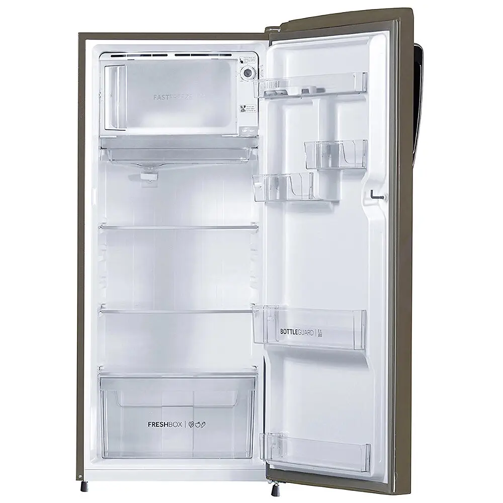Haier 205 Litre 2 Star, Single Door Refrigerator, Inox Steel (HRD-2262BIS)