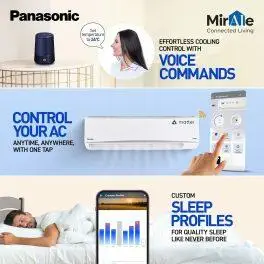 Panasonic CU-RU18AKY 1.5 Ton 3 Star Inverter AC with 7-in-1 Convertible, White