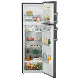Liebherr TDLBSB3111, 316L 2 Star inverter, Hot to Cool, Frost Free Double Door Refrigerator, 20 Years Warranty on Compressor, Black Gloss