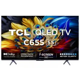 TCL 55 inches QLED Google TV (55C655, Black)
