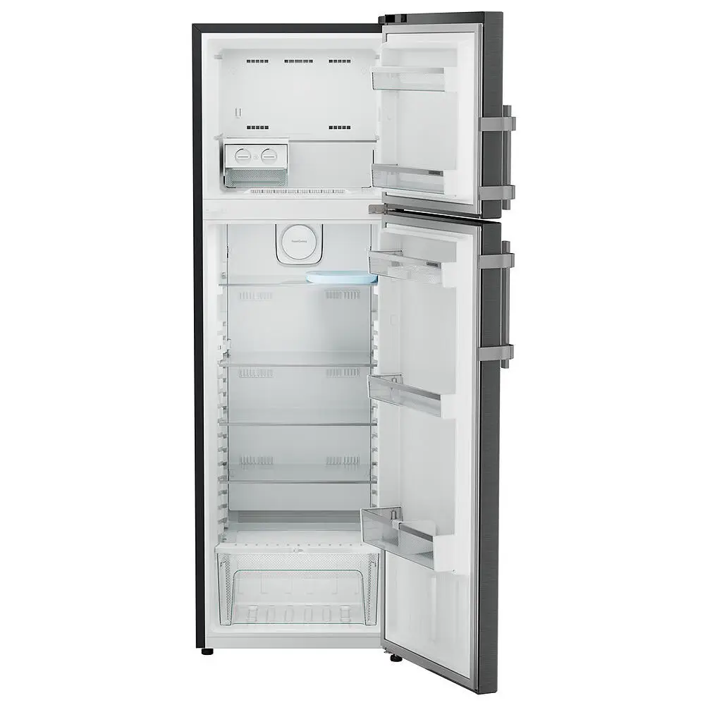 Liebherr TDLBSB3111, 316L 2 Star inverter, Hot to Cool, Frost Free Double Door Refrigerator, 20 Years Warranty on Compressor, Black Gloss