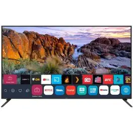 Akai 75 Inch 4K TV (AKLT75U-FLWS2W, Black)