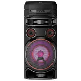 LG RNC7, Party Speaker with Double Super Bass Boost, Party Lighting, DJ Application, Karoke Star and Wireless Party Link, Black