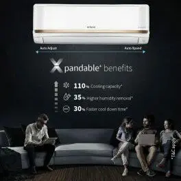 Hitachi RASG322PCAISF, 1.8 Ton 3 Star Inverter Split AC with Xpandable Plus, 100% Copper and Dust Filter, Dual Gold