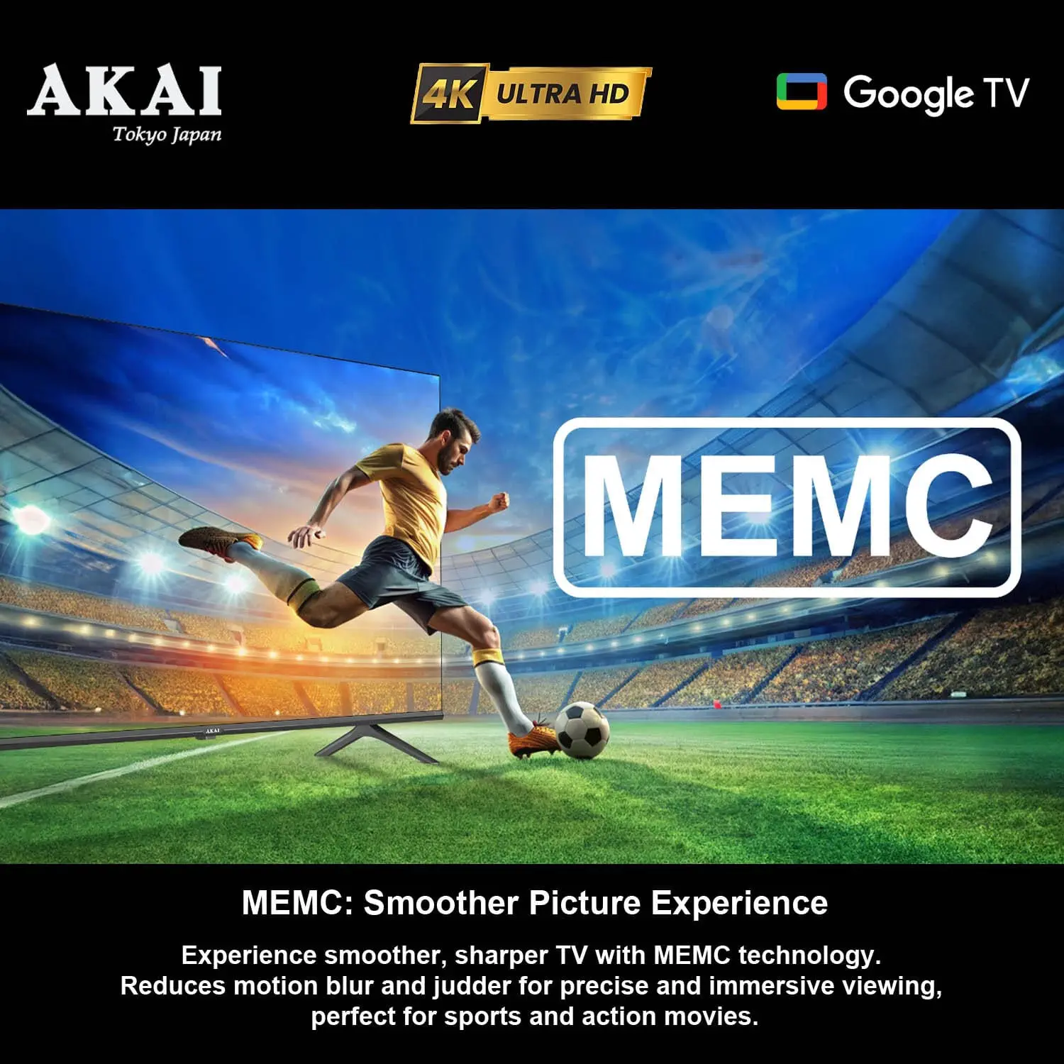 AL86GU-SFP, 4K UHD Smart Led Google TV, Built in Chromecast, Black