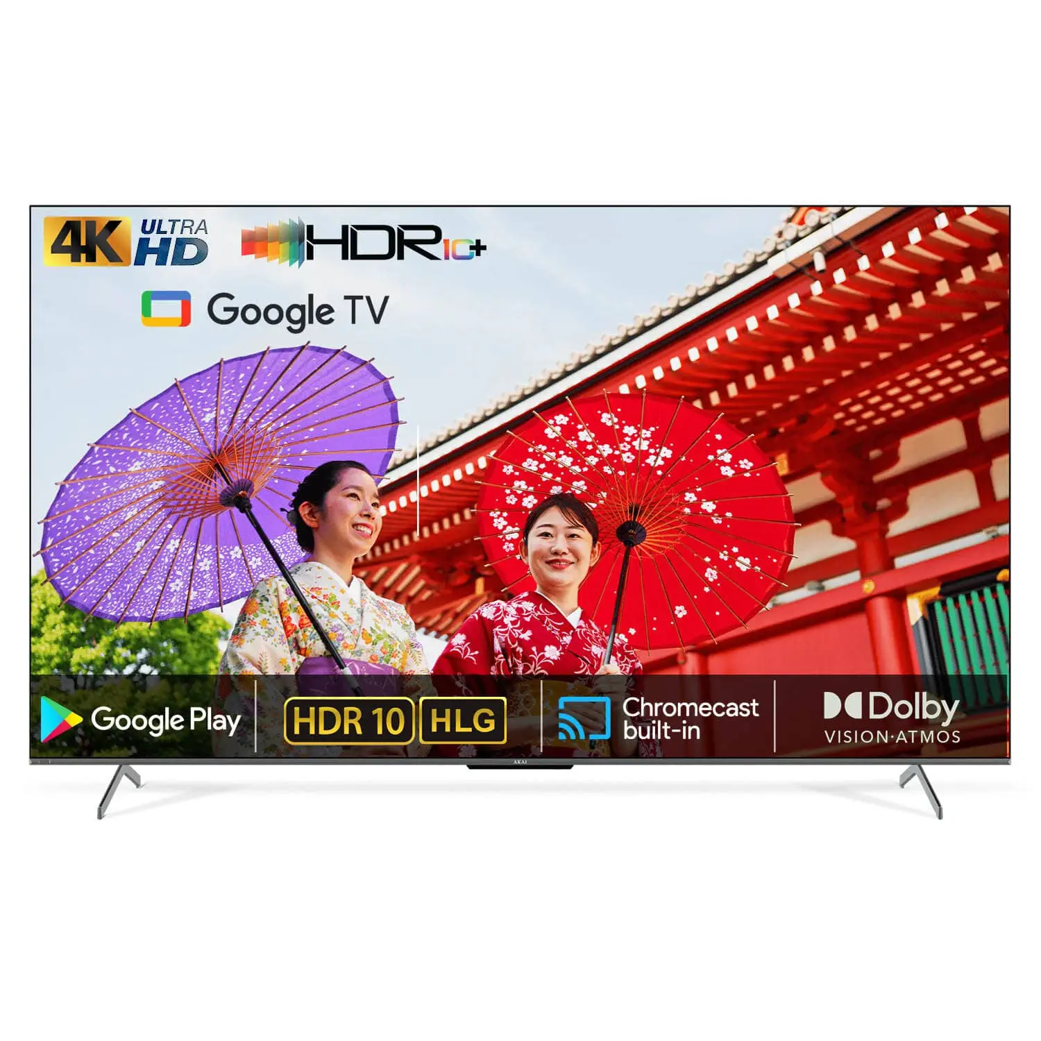 AL86GU-SFP, 4K UHD Smart Led Google TV, Built in Chromecast, Black